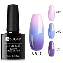 Load image into Gallery viewer, UR SUGAR Temperature UV Gel Nail Polish Thermal Change Gel Hybrid Varnish Semi Permanent Gel Polish Nail Art Mood Thermo