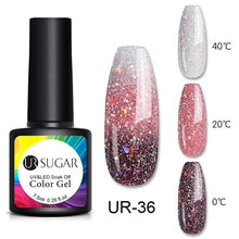 Load image into Gallery viewer, UR SUGAR Temperature UV Gel Nail Polish Thermal Change Gel Hybrid Varnish Semi Permanent Gel Polish Nail Art Mood Thermo