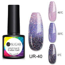 Load image into Gallery viewer, UR SUGAR Temperature UV Gel Nail Polish Thermal Change Gel Hybrid Varnish Semi Permanent Gel Polish Nail Art Mood Thermo