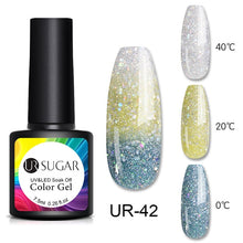 Load image into Gallery viewer, UR SUGAR Temperature UV Gel Nail Polish Thermal Change Gel Hybrid Varnish Semi Permanent Gel Polish Nail Art Mood Thermo