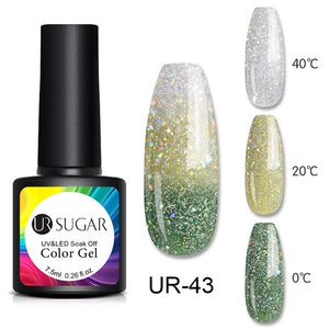 UR SUGAR Temperature UV Gel Nail Polish Thermal Change Gel Hybrid Varnish Semi Permanent Gel Polish Nail Art Mood Thermo