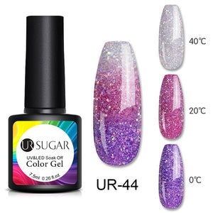 UR SUGAR Temperature UV Gel Nail Polish Thermal Change Gel Hybrid Varnish Semi Permanent Gel Polish Nail Art Mood Thermo