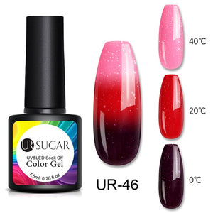 UR SUGAR Temperature UV Gel Nail Polish Thermal Change Gel Hybrid Varnish Semi Permanent Gel Polish Nail Art Mood Thermo