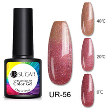 Load image into Gallery viewer, UR SUGAR Temperature UV Gel Nail Polish Thermal Change Gel Hybrid Varnish Semi Permanent Gel Polish Nail Art Mood Thermo