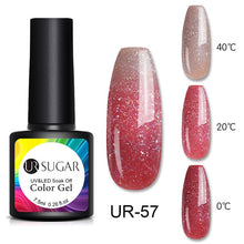 Load image into Gallery viewer, UR SUGAR Temperature UV Gel Nail Polish Thermal Change Gel Hybrid Varnish Semi Permanent Gel Polish Nail Art Mood Thermo