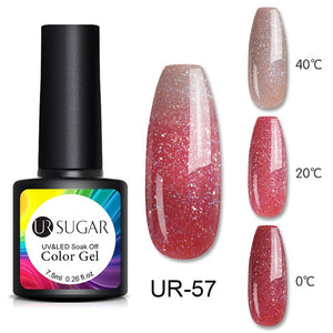 UR SUGAR Temperature UV Gel Nail Polish Thermal Change Gel Hybrid Varnish Semi Permanent Gel Polish Nail Art Mood Thermo