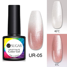 Load image into Gallery viewer, UR SUGAR Temperature UV Gel Nail Polish Thermal Change Gel Hybrid Varnish Semi Permanent Gel Polish Nail Art Mood Thermo