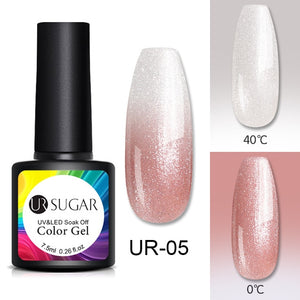 UR SUGAR Temperature UV Gel Nail Polish Thermal Change Gel Hybrid Varnish Semi Permanent Gel Polish Nail Art Mood Thermo