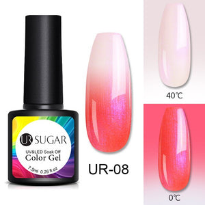 UR SUGAR Temperature UV Gel Nail Polish Thermal Change Gel Hybrid Varnish Semi Permanent Gel Polish Nail Art Mood Thermo