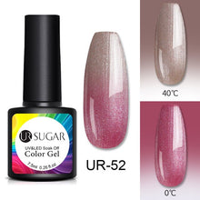 Load image into Gallery viewer, UR SUGAR Temperature UV Gel Nail Polish Thermal Change Gel Hybrid Varnish Semi Permanent Gel Polish Nail Art Mood Thermo