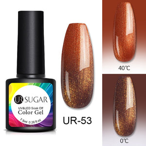 UR SUGAR Temperature UV Gel Nail Polish Thermal Change Gel Hybrid Varnish Semi Permanent Gel Polish Nail Art Mood Thermo