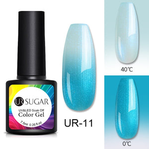 UR SUGAR Temperature UV Gel Nail Polish Thermal Change Gel Hybrid Varnish Semi Permanent Gel Polish Nail Art Mood Thermo