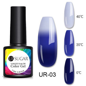 UR SUGAR Temperature UV Gel Nail Polish Thermal Change Gel Hybrid Varnish Semi Permanent Gel Polish Nail Art Mood Thermo